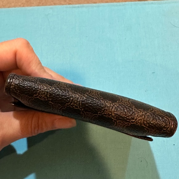 Vintage Celine Macadam Coated Canvas and Leather Triomphe Kisslock Wallet - Picture 11 of 16